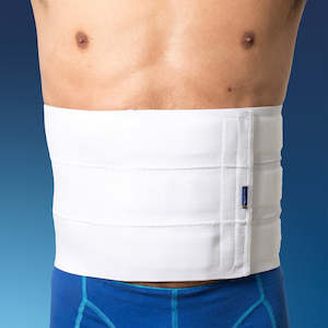Neck Back: Abdominal Binder 3 panel white