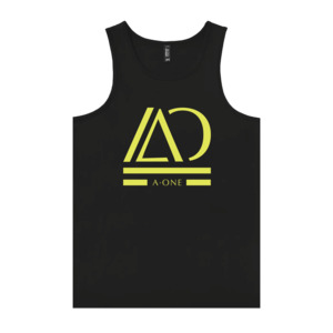 A One Uniform: Urban Collab Singlet- Black 4XL & 5XL