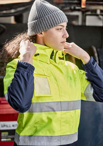 Womens Hi Vis Ultralite Waterproof Jacket - ZJ757