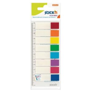 Products: Stick'N Film Index Flags Neon Tips 45X12mm 120 Flags 8 Col InkPost NZ
