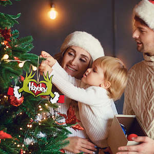 Custom Accessories: Personalized Name Christmas Ornament Family Ornament Unique Christmas Gifts