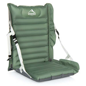WIDESEA WSCM-200G Outdoor Inflatable Moistur-Proof Mat Folding Camping Cushion with Backrest