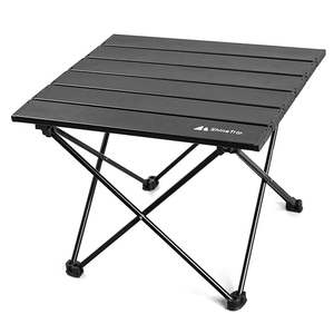 SHINETRIP A292-G0S Portable Outdoor Camping Table Aluminum Alloy Foldable Desk Table, Size S