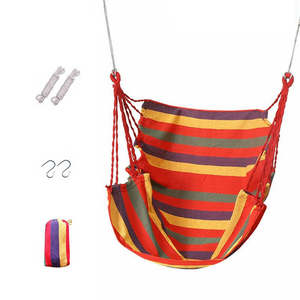 Camping Furniture: Outdoor Camping Patio Yard Canvas Hammock Chair Hanging Swing Seat