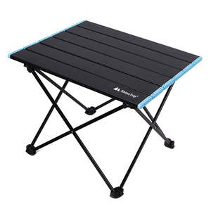Camping Furniture: SHINETRIP A292-H0S Folding Camping Table Aluminum Alloy Desk for Outdoor Picnic BBQ, Size S