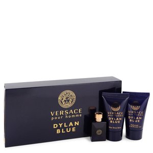 Versace Pour Homme Dylan Blue Gift Set - 0.17 oz Mini EDT + 0.8 oz After Shave B&hellip;