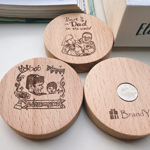 Personalized Portrait Wood Magnet – BrandYou