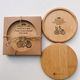 Personalized Text Bamboo Coaster – BrandYou