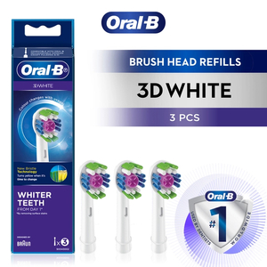 Oral-B 3D White Replacement Brush Heads 3-Pack