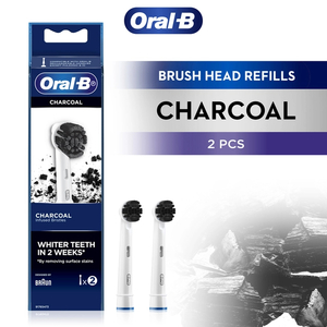 Oral-B Charcoal Replacement Brush Heads – 2 Pack