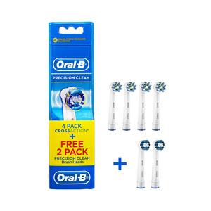 Products: Oral-B EB50-4PC CrossAction + Precision Clean Brush Head Refill Pack