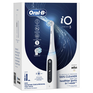 Products: Oral-B iO5 Series 5 Electric Toothbrush Alabaster White