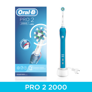 Products: Oral-B PRO 2 2000 Blue Electric Rechargeable Toothbrush