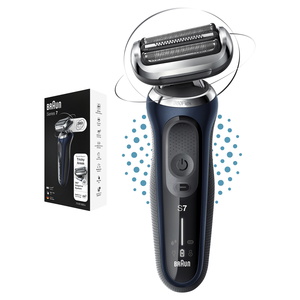 Series 7 71-B1000s Wet & Dry shaver with travel case, blue