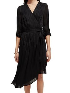 Products: Scotch & Soda Wrapped Short Dress-Brushed Ikat Cherry Pie