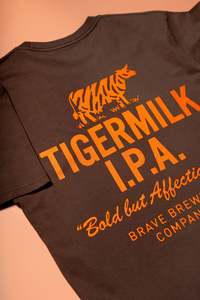 Merch: Brown Tigermilk Tee