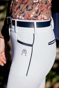 Breeches: DW Endura Navy Celebration White Breech