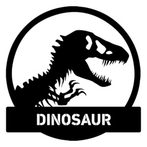 Art & Signage: Dinosaur T-Rex Personalised Monogram