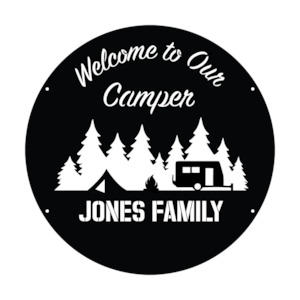 Art & Signage: Welcome to Our Camper Personalised Monogram
