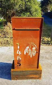 Letter Boxes: Colorado Corten Letterbox