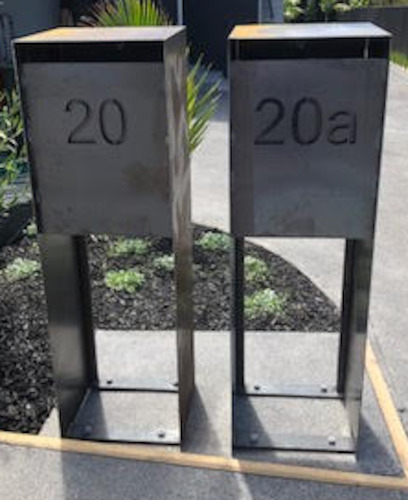 Letter Boxes: California Corten Letterbox