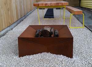 Firepits Braziers: WANAKA Fire Pit in Corten Natural Rust