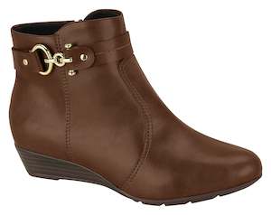 Pre Order: Modare Ultracomfort Ref 7048.220 Women Fashion Wedge Comfy Ankle Boot in Coffee