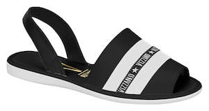 White: Vizzano 6280.142-1266 Women Fashion Espadrille Flat Shoes in Black/White