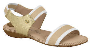 Nude: Modare 7025.334 Women Fashion Sandal Travel Casual Shoe in Nude Metallic