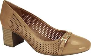 Mid Heel: Ramarim 1884205 Women Fashion Comfortable Business Shoe Mid Heel in Tan