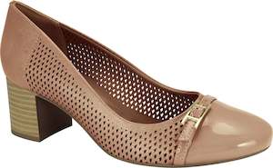 Ramarim 1884205 Women Fashion Comfortable Business Shoe Mid Heel in Skin