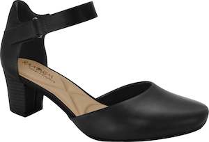 Mid Heel: Ramarim 1884251 Women Fashion Comfortable Business Shoe Mid Heel in Black