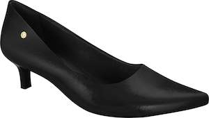 Mid Heel: Ramarim 1886202 Women Fashion Kitten Heel Comfortable Business Shoe Mid Heel in Patent Black