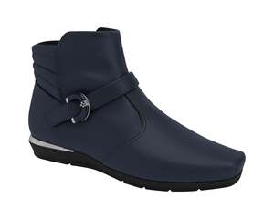 Piccadilly Wedge Ankle Boot - Soft Navy Napa (Ref 147307-05) | Piccadilly Footwear