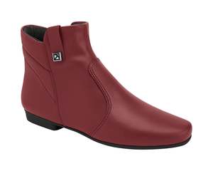 Piccadilly Low Heel Ankle Boot - Soft Ruby (Ref 250231-02)