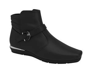 Piccadilly Wedge Ankle Boot - Soft Black Napa (Ref 147307-06) | Piccadilly Footwear