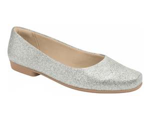 Metallic Trend: Piccadilly Ref 250115-540 – Firenze Silver Glitter Flat | Casual Everyday Shoe