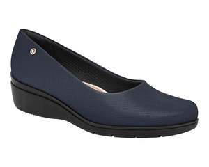 Navy: Navy Business Shoe Mid Wedge (Ref 117115-10)