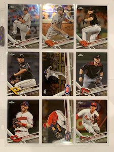 #022 17 Topps Chrome MLB 9 4 $9