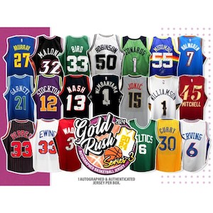 2024 GOLD RUSH Autographed Basketball Jersey Series 3 Box
