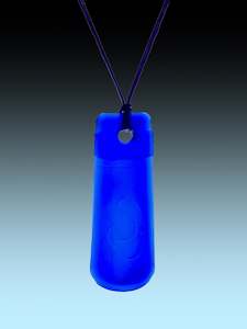 Cobalt Blue Hei Matau Bottleneck Pendant
