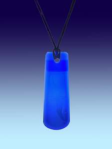 Glass Pendants: Cobalt Blue Albatros Bottleneck Pendant