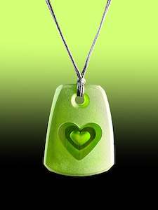 Signature Pendants: Green Heart Pendant
