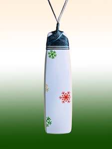 Snowflake Ceramic Pendant