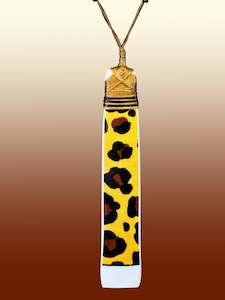 Leopard Print Ceramic Pendant