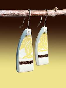 Crown Lynn: Crown Lynn Ceramic Earrings