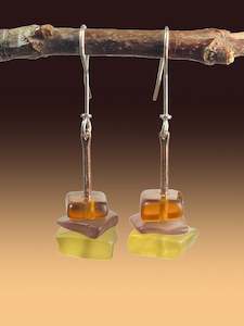 Warm Three Drop Earrings