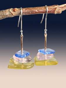 Light Three Drop Earrings