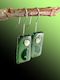 Man in the Moon Signature Earrings in Bright Green