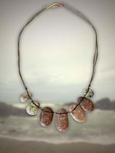 Gem Stone Necklace Pinks